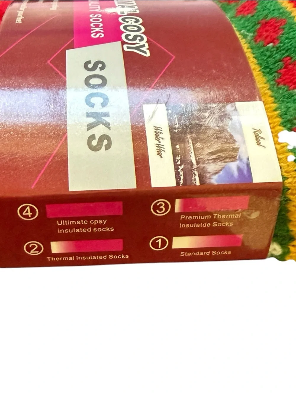 Christmas Cozy Gift Set NWT - Candy Cane Mug and Thermal Socks